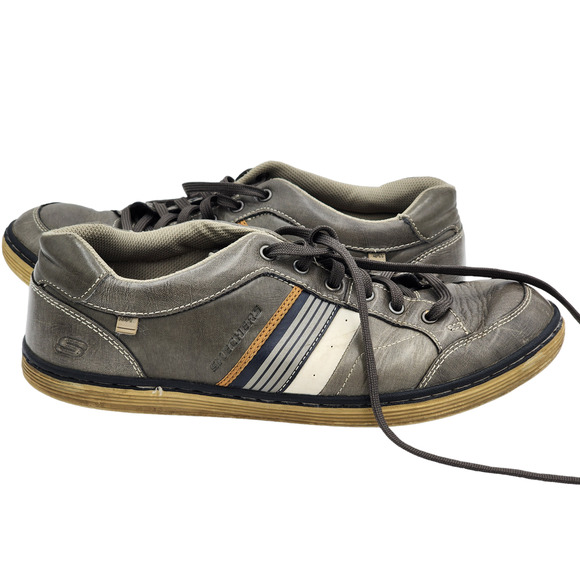 Skechers Shoes Mens 9.5 Sorino Duarte Leather Sneakers Lace Up Low Top 64460 main image 5